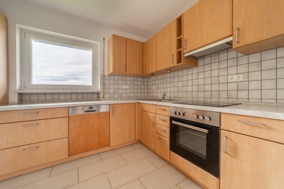 K�che mit Einbauk�che Etagenwohnung Lottstetten