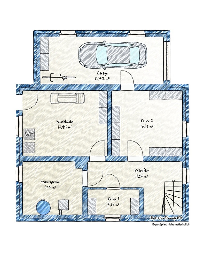 Grundriss Untergeschoss Einfamilienhaus Dogern