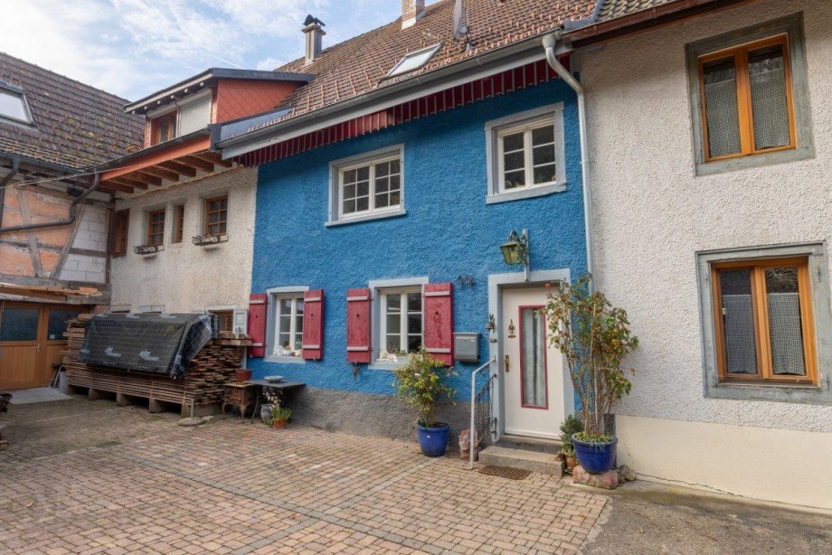 Eingang R�ckseite Reihenmittelhaus Wut�schingen