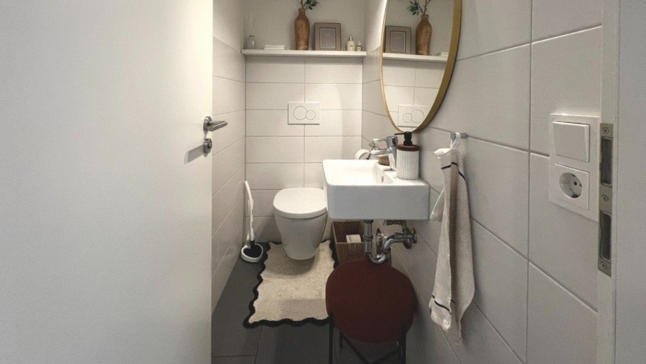 praktisches G�ste WC Maisonettewohnung K�ssaberg