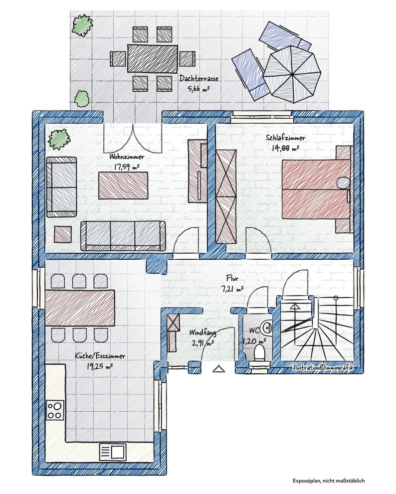 Grundriss Erdgeschoss Einfamilienhaus Dogern