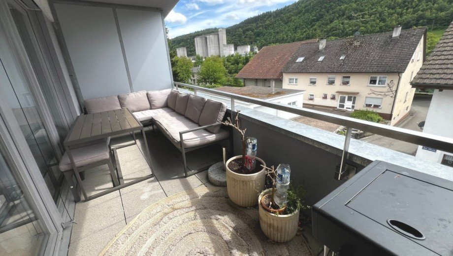 Hauptbalkon Maisonettewohnung K�ssaberg
