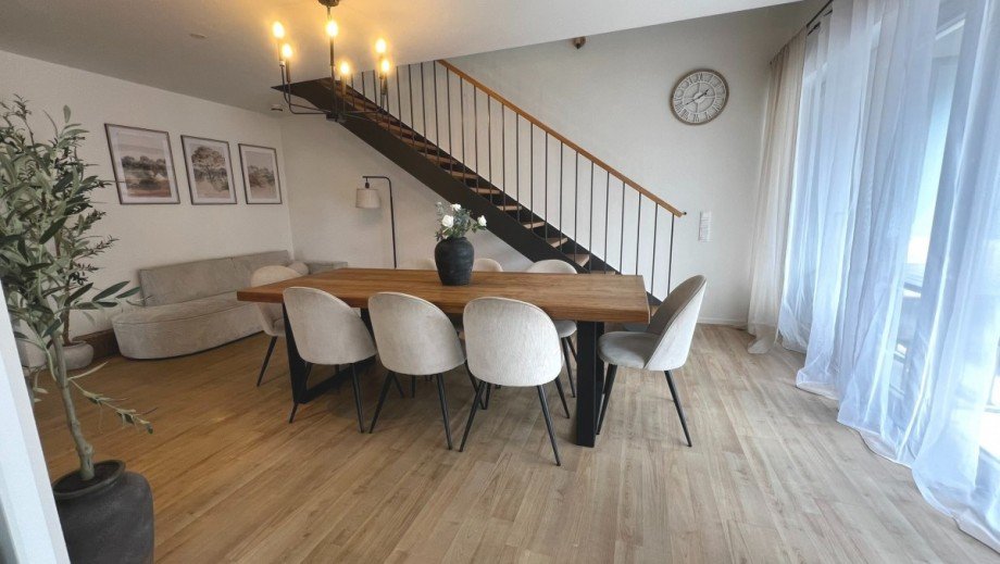 lichtdurchflutet Wohn - und Essbereich Maisonettewohnung K�ssaberg