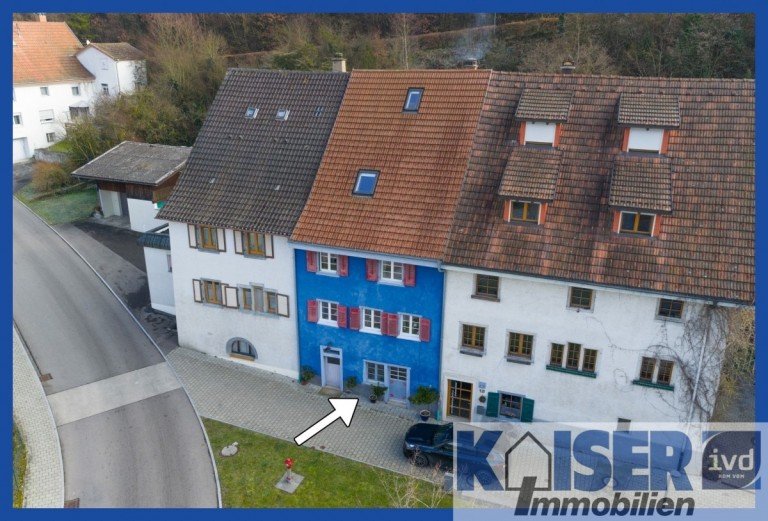 Luftaufnahme Wut�schingen Reihenmittelhaus Historisches Wohnen in Degernau