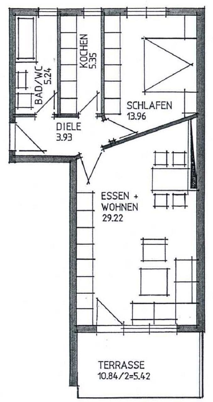 Grundriss Erdgeschosswohnung Waldshut-Tiengen